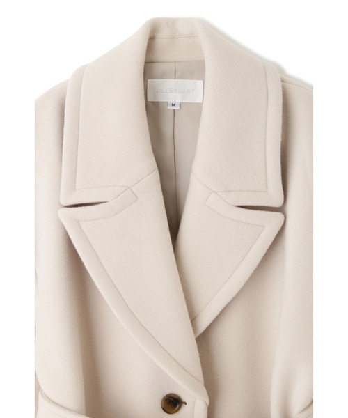 JILL STUART（ジルスチュアート）の「◆【WEB限定】マリンコート（チェスターコート・レディース・ベージュ/ホワイト・SMALL/MEDIUM）」の4枚目の写真
