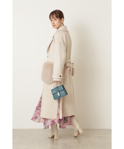 JILL STUART（ジルスチュアート）の「◆【WEB限定】マリンコート（チェスターコート・レディース・ベージュ/ホワイト・SMALL/MEDIUM）」の9枚目の写真