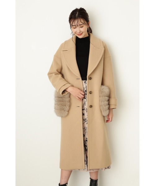 JILL STUART（ジルスチュアート）の「◆【WEB限定】マリンコート（チェスターコート・レディース・ベージュ/ホワイト・SMALL/MEDIUM）」の10枚目の写真