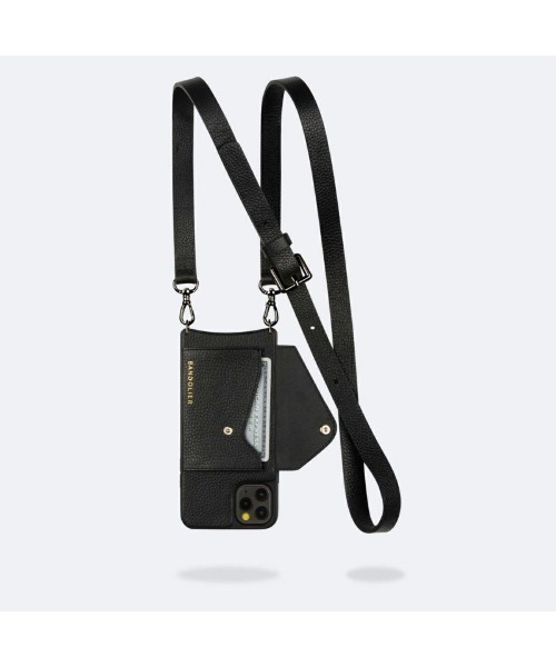 【BANDOLIER】ヘイリーサイドスロットピューターiPhone16pro BANDOLIER モバイルケース 「BANDOLIER」HAILEY SIDE SLOT