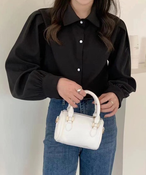 Diosfront(ディオスフロント)の「ボリュウームスリーブルーズシャツ(シャツ/ブラウス・レディース・ホワイト/ブラック/ブルー・M/L)」の22枚目の写真