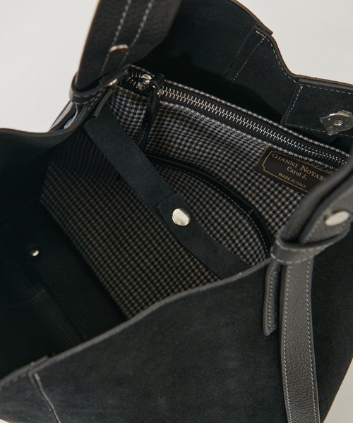 BEARDSLEY(ビアズリー)の「《GIANNI NATARO CAROL J》レザーバッグ(トートバッグ・レディース・ブラック/キャメル・FREE)」の12枚目の写真