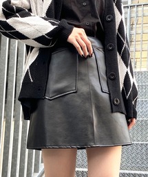 Figments | フェイクレザーミニスカート(スカート)