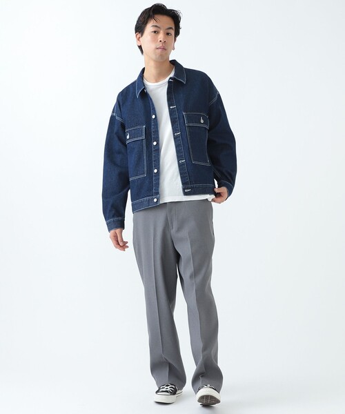 BEAMS(ビームス)の「BEAMS / デニム ジャケット(デニムジャケット・メンズ・ライトブルー/インディゴブルー・SMALL/MEDIUM/LARGE/X-LARGE)」の4枚目の写真