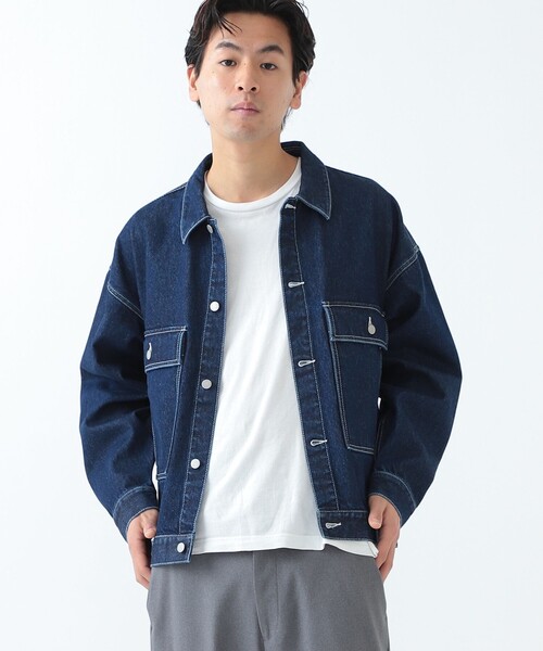 BEAMS(ビームス)の「BEAMS / デニム ジャケット(デニムジャケット・メンズ・ライトブルー/インディゴブルー・SMALL/MEDIUM/LARGE/X-LARGE)」の8枚目の写真