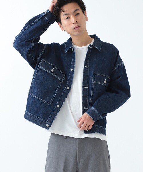 BEAMS(ビームス)の「BEAMS / デニム ジャケット(デニムジャケット・メンズ・ライトブルー/インディゴブルー・SMALL/MEDIUM/LARGE/X-LARGE)」の12枚目の写真