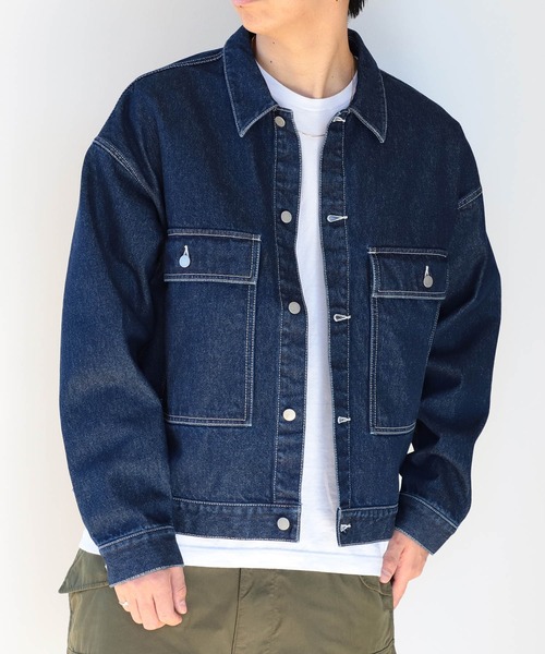 BEAMS(ビームス)の「BEAMS / デニム ジャケット(デニムジャケット・メンズ・ライトブルー/インディゴブルー・SMALL/MEDIUM/LARGE/X-LARGE)」の2枚目の写真
