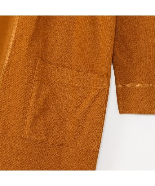 HANES(ヘインズ)の「【Hanes/ヘインズ】レディース HANES UNDIES ソフト ジャガード ロングカーディガン(カーディガン/ボレロ・レディース・ブラック/オリーブ/タン・FREE)」の17枚目の写真