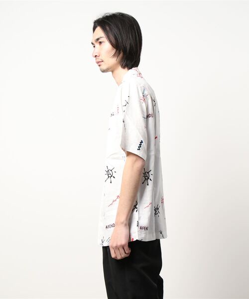 Afends(アフェンズ)の「SS SHIRT/AFENDS(アフェンズ)半袖シャツ(シャツ/ブラウス・メンズ・ホワイト・MEDIUM/LARGE/SMALL/X-LARGE)」の2枚目の写真