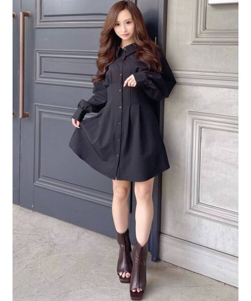 RESEXXY(リゼクシー)の「コルセットシャツワンピース(ワンピース・レディース・ホワイト/ブラック/ピンク・FREE)」の19枚目の写真