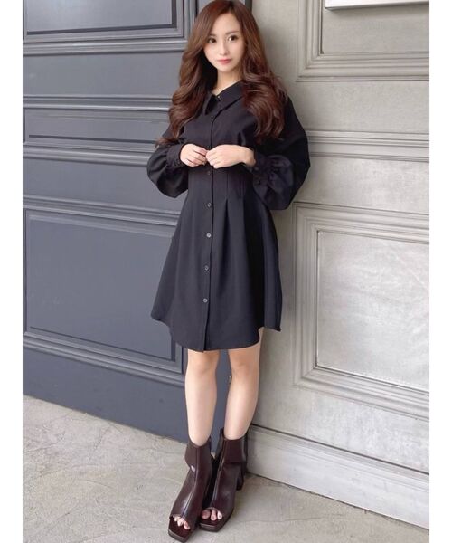 RESEXXY(リゼクシー)の「コルセットシャツワンピース(ワンピース・レディース・ホワイト/ブラック/ピンク・FREE)」の22枚目の写真