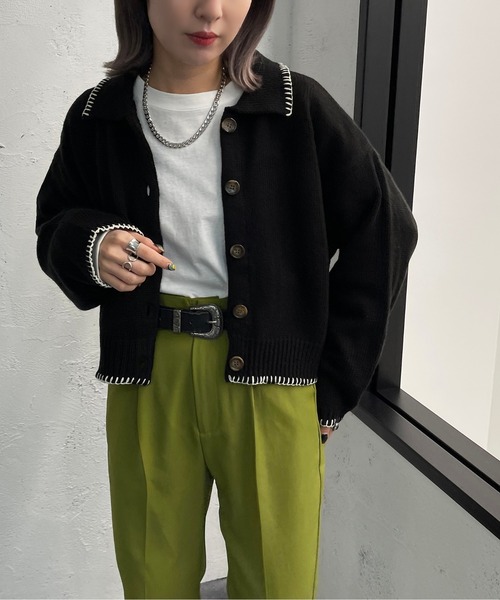 60s ボロカーディガン黒　Mサイズ 60s ボロカーディガン黒 Mサイズ