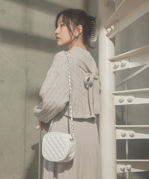 ANDGEEBEE（アンジービー）の「ニットワンピセット（ワンピース・レディース・ベージュ/ブラウン・MEDIUM）」の17枚目の写真