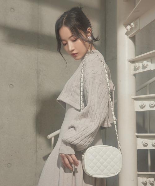 ANDGEEBEE（アンジービー）の「ニットワンピセット（ワンピース・レディース・ベージュ/ブラウン・MEDIUM）」の16枚目の写真