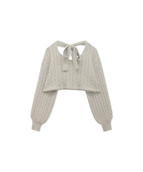 ANDGEEBEE（アンジービー）の「ニットワンピセット（ワンピース・レディース・ベージュ/ブラウン・MEDIUM）」の11枚目の写真