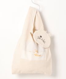 Samansa Mos2 | 【ねこねこ食パン】ポケッタブルエコバッグ(エコバッグ/サブバッグ)