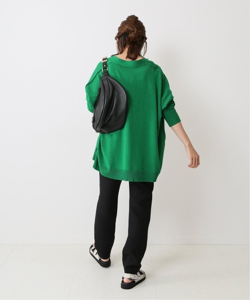 FRAMeWORK（フレームワーク）の「Vネック ビッグカーディガン3◆（カーディガン/ボレロ・レディース・チャコールグレー/グリーン/アイボリー・FREE）」の5枚目の写真