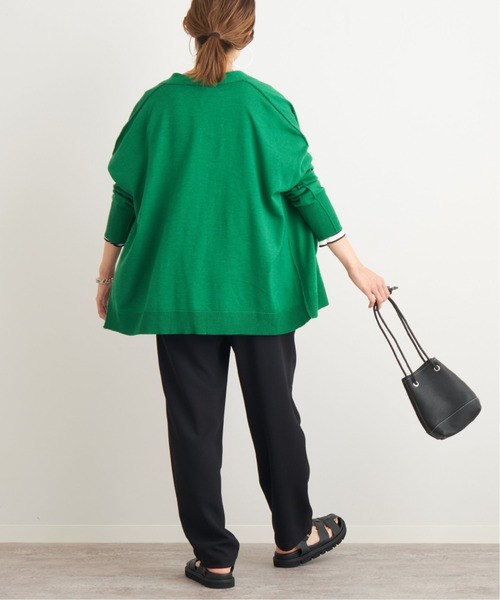 FRAMeWORK（フレームワーク）の「Vネック ビッグカーディガン3◆（カーディガン/ボレロ・レディース・チャコールグレー/グリーン/アイボリー・FREE）」の20枚目の写真