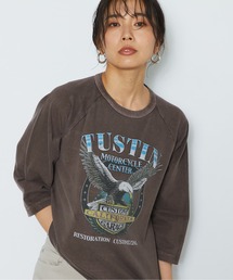 RIVE DROITE | GOOD ROCK SPEED/EAGLEピグメントTシャツ(Tシャツ/カットソー)