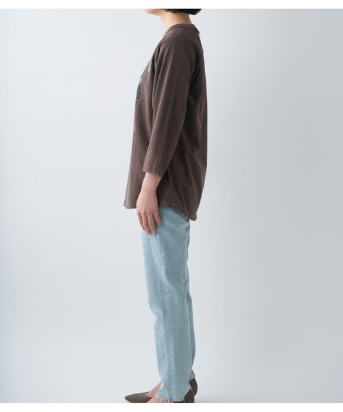 RIVE DROITE（リヴドロワ）の「GOOD ROCK SPEED/EAGLEピグメントTシャツ（Tシャツ/カットソー・レディース・ブラウン・FREE）」の11枚目の写真