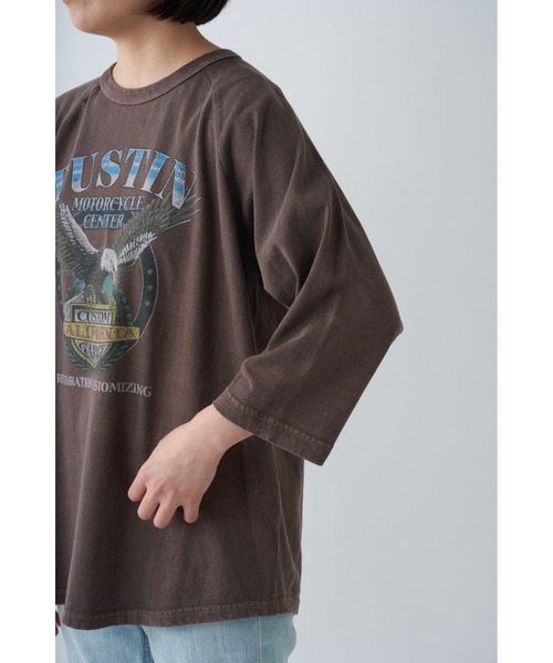 RIVE DROITE（リヴドロワ）の「GOOD ROCK SPEED/EAGLEピグメントTシャツ（Tシャツ/カットソー・レディース・ブラウン・FREE）」の14枚目の写真