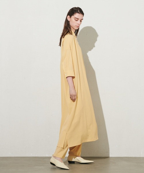 N.O.R.C by the line（ノークバイザライン）の「ドライストレッチシャツワンピース（シャツワンピース・レディース・イエロー/カーキ/ブラック/トップグレー・S/M）」の8枚目の写真