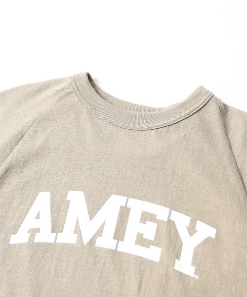アメリカーナ JEANS FACTORY別注 七分袖ロゴTシャツ カットソー 白 Americana×JEANS FACTORY/アメリカーナ×ジーンズファクトリー] 別注 7