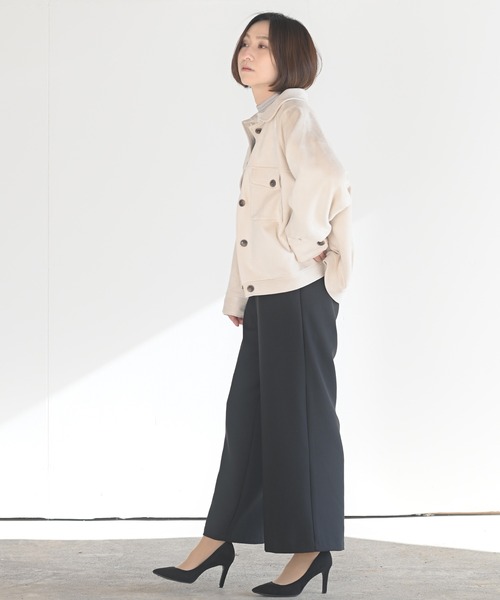 rps（アールピーエス）の「スエードポンチＣＰＯジャケット（カバーオール・レディース・チャコールグレー/アイボリー/ピンクベージュ/グレイッシュベージュ・M）」の5枚目の写真