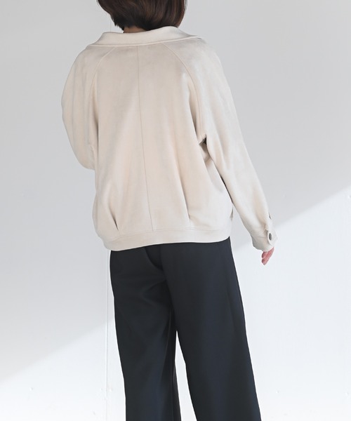 rps（アールピーエス）の「スエードポンチＣＰＯジャケット（カバーオール・レディース・チャコールグレー/アイボリー/ピンクベージュ/グレイッシュベージュ・M）」の8枚目の写真