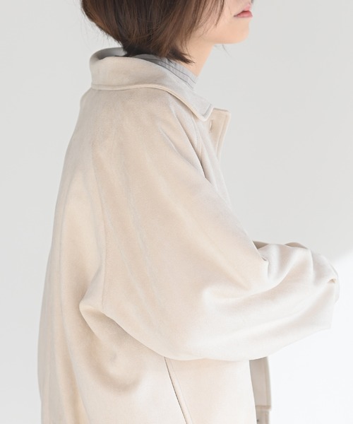 rps（アールピーエス）の「スエードポンチＣＰＯジャケット（カバーオール・レディース・チャコールグレー/アイボリー/ピンクベージュ/グレイッシュベージュ・M）」の10枚目の写真