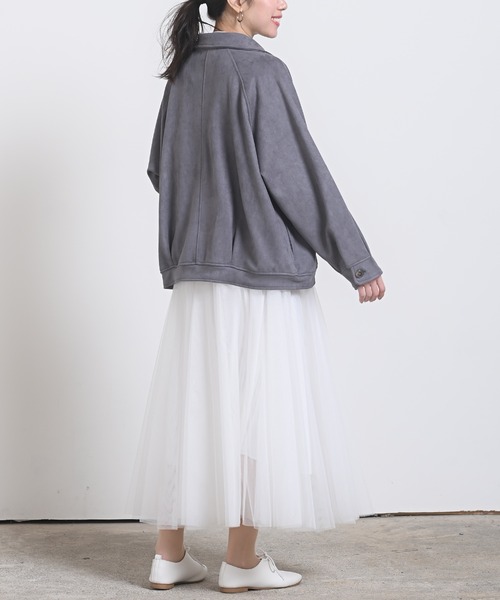 rps（アールピーエス）の「スエードポンチＣＰＯジャケット（カバーオール・レディース・チャコールグレー/アイボリー/ピンクベージュ/グレイッシュベージュ・M）」の15枚目の写真