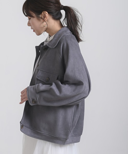 rps（アールピーエス）の「スエードポンチＣＰＯジャケット（カバーオール・レディース・チャコールグレー/アイボリー/ピンクベージュ/グレイッシュベージュ・M）」の18枚目の写真