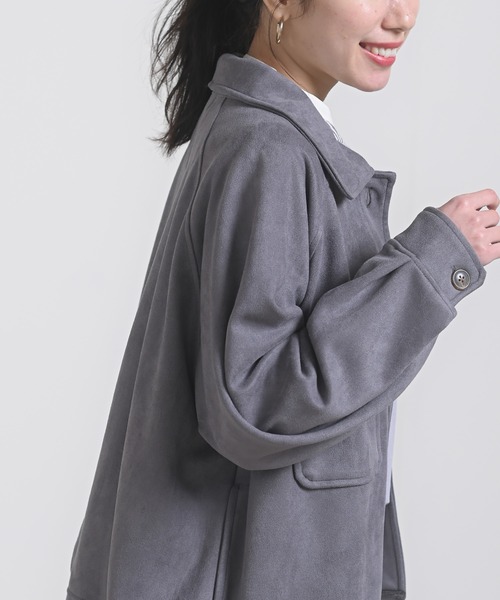 rps（アールピーエス）の「スエードポンチＣＰＯジャケット（カバーオール・レディース・チャコールグレー/アイボリー/ピンクベージュ/グレイッシュベージュ・M）」の20枚目の写真