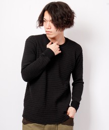 T/Cオニワッフルクルーネックカットソー