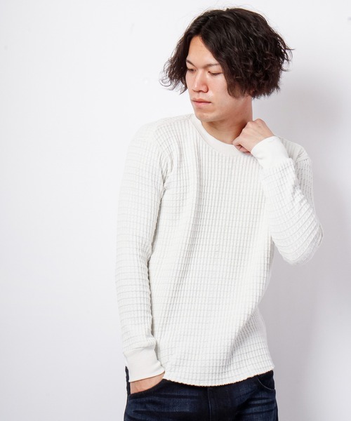 House of Blues(ハウスオブブルース)の「T/Cオニワッフルクルーネックカットソー(Tシャツ/カットソー・メンズ・ホワイト/ブラック/ネイビー・M/L)」の15枚目の写真