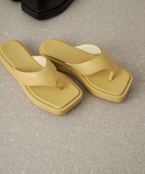 CITEN（シテン）の「＜CITEN（シテン）＞ボリュームソール ワイドトング サンダル（サンダル・レディース・ブラック/クリーム・L/M/S）」の7枚目の写真