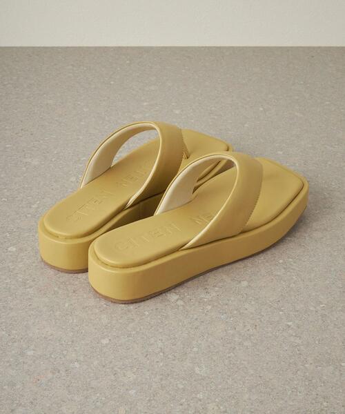 CITEN（シテン）の「＜CITEN（シテン）＞ボリュームソール ワイドトング サンダル（サンダル・レディース・ブラック/クリーム・L/M/S）」の10枚目の写真