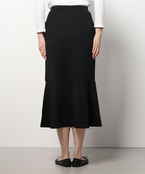 ANGIE（アンジー）の「ポンチハイウエストマーメイドロングスカート（スカート・レディース・グリーン/ブラック/ライトグレー・FREE）」の5枚目の写真