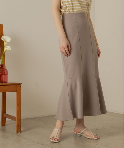 ANGIE（アンジー）の「ポンチハイウエストマーメイドロングスカート（スカート・レディース・グリーン/ブラック/ライトグレー・FREE）」の22枚目の写真