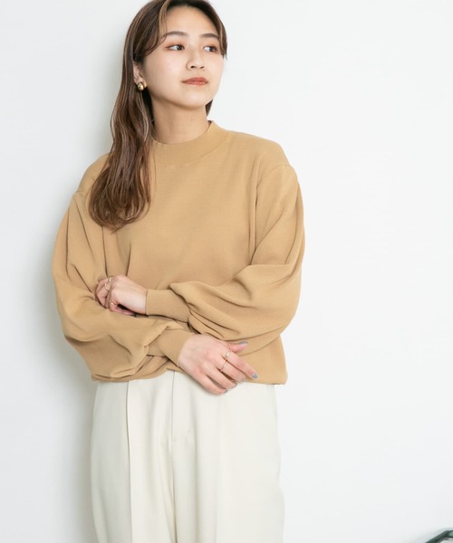 KBF（ケイビーエフ）の「illi　ショルダータックニットプルオーバー（ニット/セーター・レディース・チャコールグレー/ベージュ/アイボリー・ONE）」の20枚目の写真