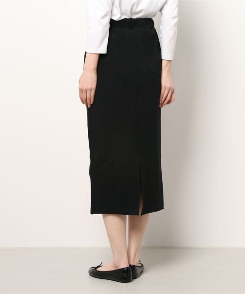 Lugnoncure（ルノンキュール）の「ポンチタイトスリットスカート（スカート・レディース・ブラック/ベージュ/グリーン・ﾌﾘ-）」の5枚目の写真