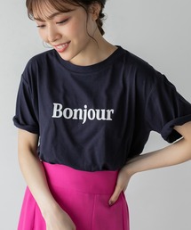 ボンジュールロゴTシャツ