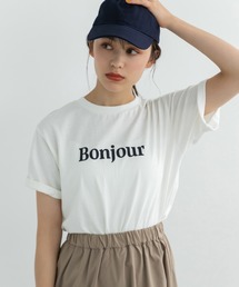ボンジュールロゴTシャツ