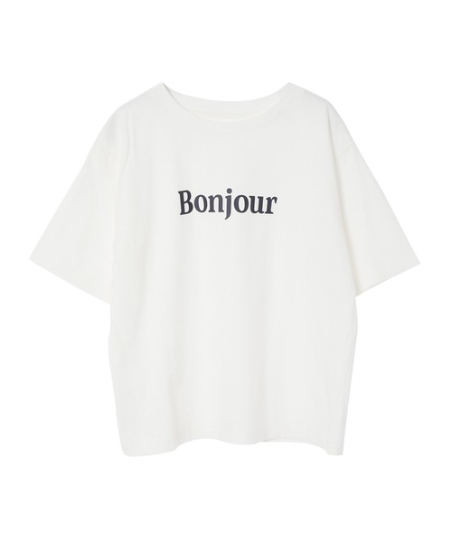 【洗える】ボンクラージュロゴ Tシャツ セール】 【洗える】ボンクラージュロゴ Tシャツ （カットソー