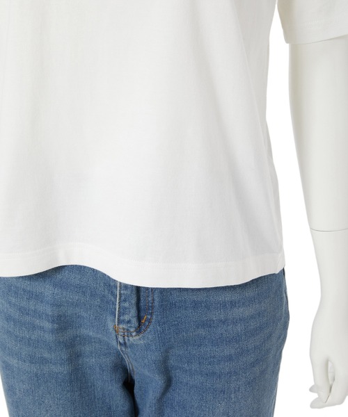 Edit Sheen(エディットシーン)の「ボンジュールロゴTシャツ(Tシャツ/カットソー・レディース・ネイビー/レッド/ネイビー系1/グレー系その他・M)」の12枚目の写真