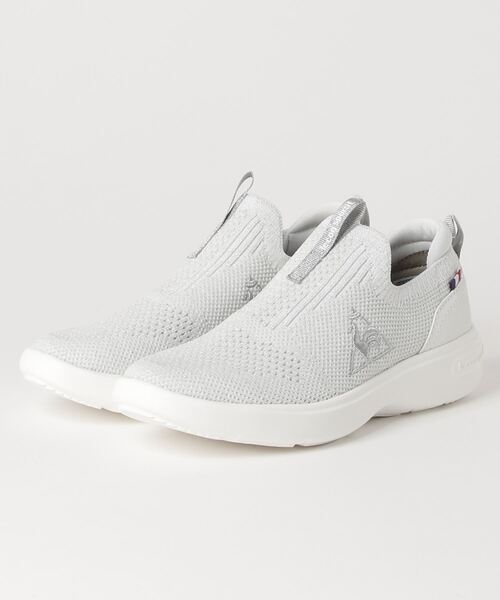 le coq sportif(ルコックスポルティフ)の「LE COQ ルコックスポルティフ LA RHONE FK LA ローヌ FK QL3TJC30WS WHT/SIL LAME(スニーカー・レディース・ホワイト・22.5cm/24.0cm/23.0cm/25.0cm/23.5cm/24.5cm)」の1枚目の写真