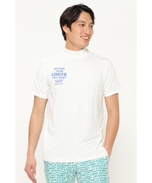 Jack Bunny!!（ジャックバニー）の「【Jack Bunny!!】ポリエステル天竺 半袖モックネックカットソー（Tシャツ/カットソー）」