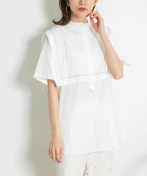 KBF(ケイビーエフ)の「パイピングレイヤードブラウス(シャツ/ブラウス・レディース・ブラック/オフホワイト/イエロー系その他・ONE)」の18枚目の写真