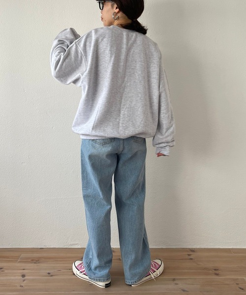wee9s（ウィークス）の「vintage like over size wanwan sweat #2 / ヴィンテージライクワンワンスウェットパートツー！（スウェット・レディース・グレー・FREE）」の18枚目の写真