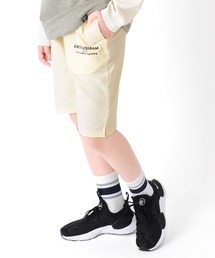 ストレッチミニ裏毛・ロゴプリントハーフパンツ【セットアップ対応】